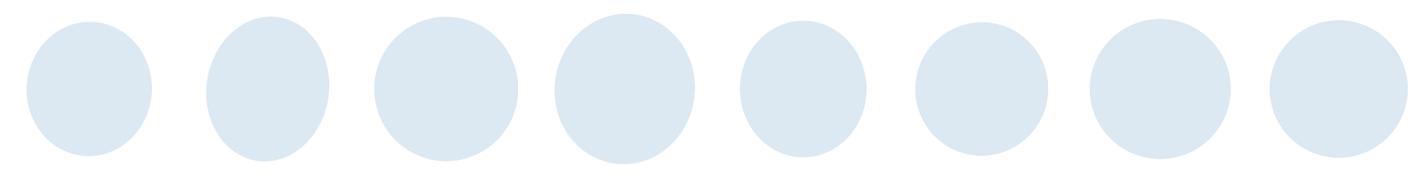 Round, eight original brush variants