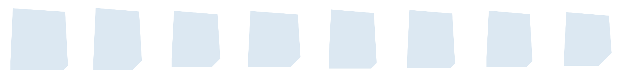 Tile, eight original brush variants