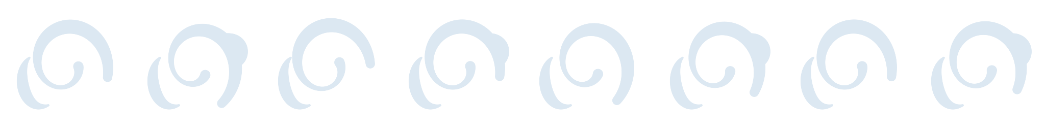 Scallop, eight original brush variants