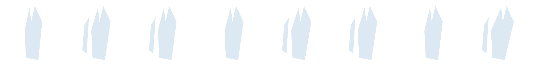 Ridge, eight original brush variants